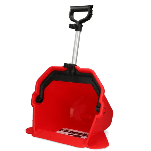 Tavă colectoare de bălegar roșie – Vplast Mestboy Quick Pick
