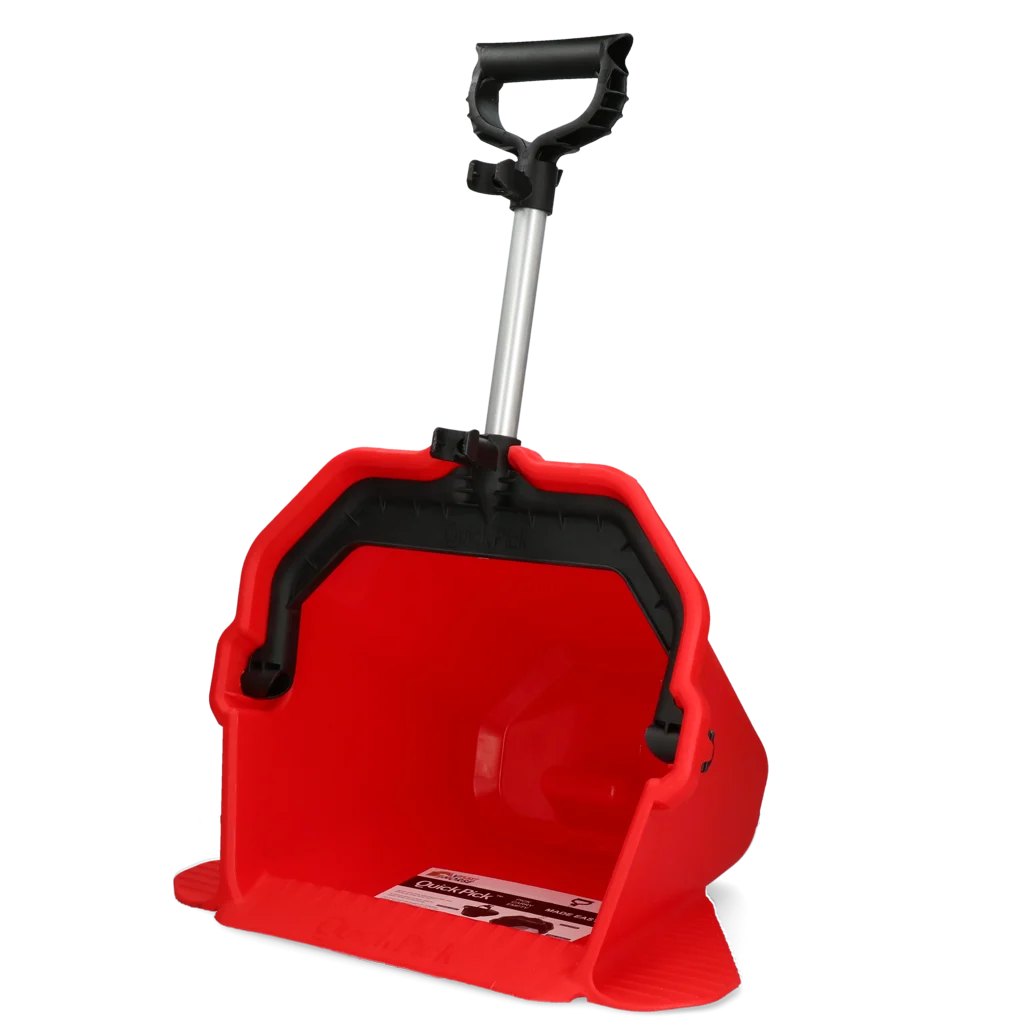 Tavă colectoare de bălegar roșie – Vplast Mestboy Quick Pick - imagine 1