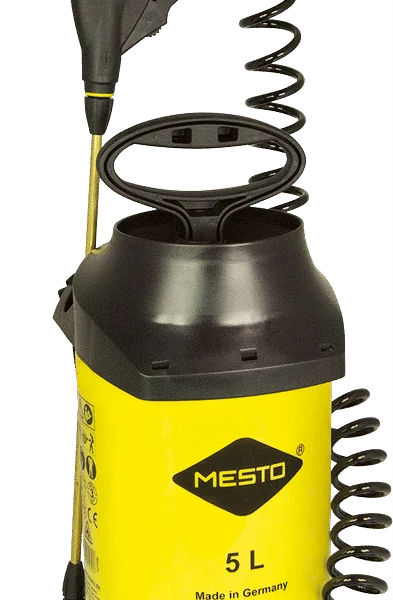 Pulverizator sub presiune cu manometru și furtun spiralat 5 l – Mesto Profi Plus