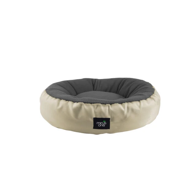 Pat pentru câini cu suprafață de culcare din fleece, gri, S – Minus One Snuggle Pet Bed
