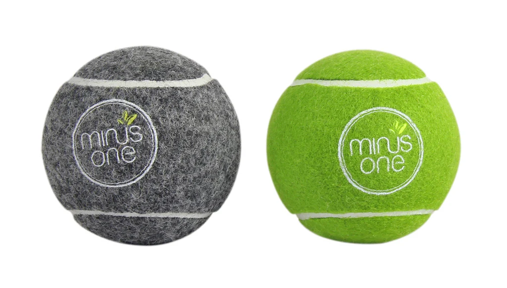 Mingi de tenis pentru câini, set de 6 – Minus One Bouncy Tennis Ball Dog Toys - imagine 2