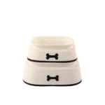 Bol pentru hrană și apă pentru câini din plastic reciclat, 950 ml – Minus One Dog Bowl L - imagine 2