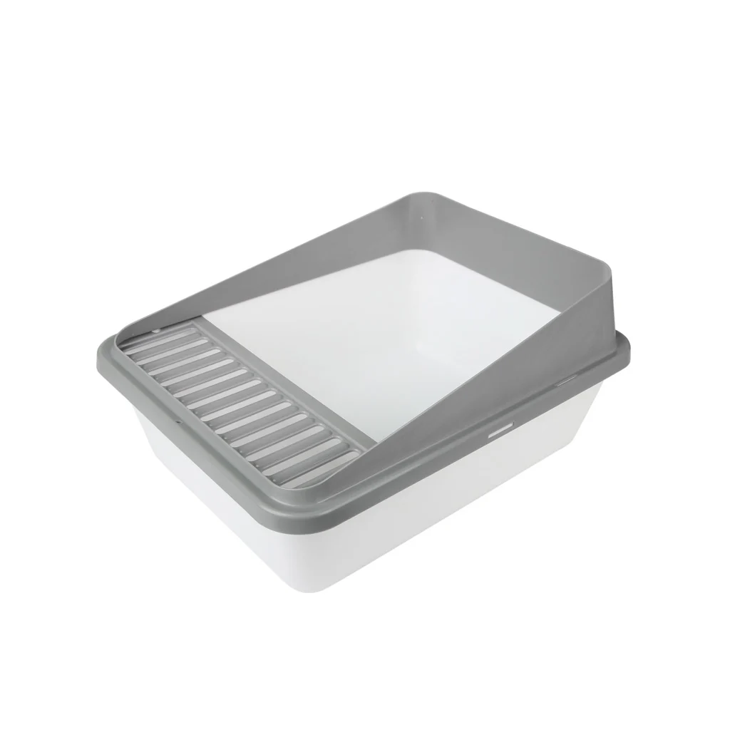 Litieră cu grătar S, gri – Minus One Cat Litter Box S - imagine 1