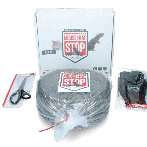 Lână de oțel inoxidabil pentru șoareci și șobolani, set de 1 kg – Mouse & Rat Stop