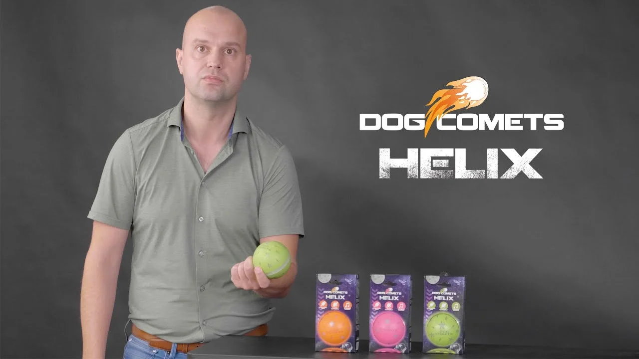 Minge pentru câini cu mișcare automată și sunete de animale, verde – Dog Comets Helix - imagine 3