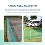 Plasă de delimitare pentru grădină, cu ochiuri de 0,5 cm, înaltă de 80 cm, 20 m – Euro-Netz Universal - imagine 4
