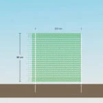 Plasă de delimitare pentru grădină, cu ochiuri de 0,5 cm, înaltă de 80 cm, 20 m – Euro-Netz Universal - imagine 6