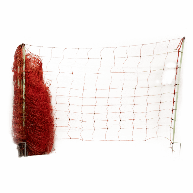 Plasă de împrejmuire rezistentă la lupi, cu țăruși cu vârf dublu, înălțime 120 cm, 50 m – Euro-Netz Wolf Jumbo