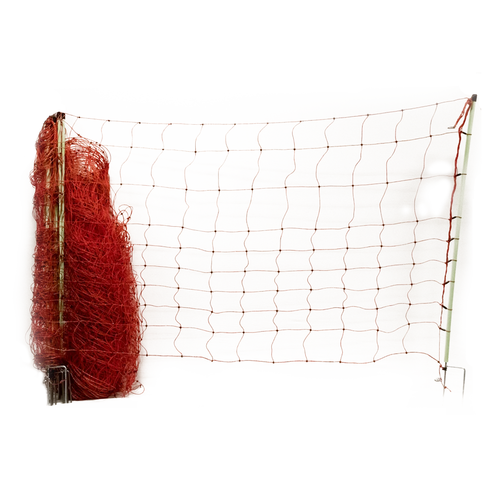Plasă de împrejmuire rezistentă la lupi, cu țăruși cu vârf dublu, înălțime 120 cm, 50 m – Euro-Netz Wolf Jumbo - imagine 1