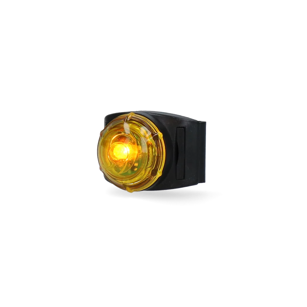 Lumină de siguranță pentru zgardă de câine, galbenă, 2 moduri de iluminare – Nightwalk Safety Light - imagine 4