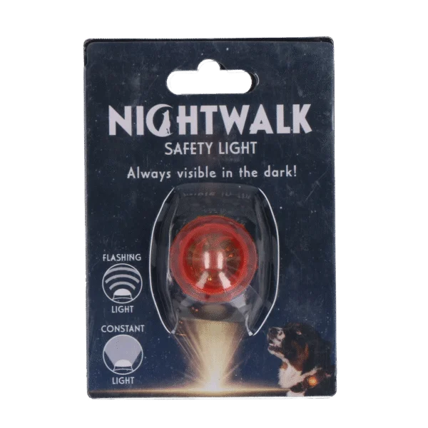 Lampă de siguranță pentru zgarda câinelui, portocalie, 2 moduri de iluminare – Nightwalk Safety Light