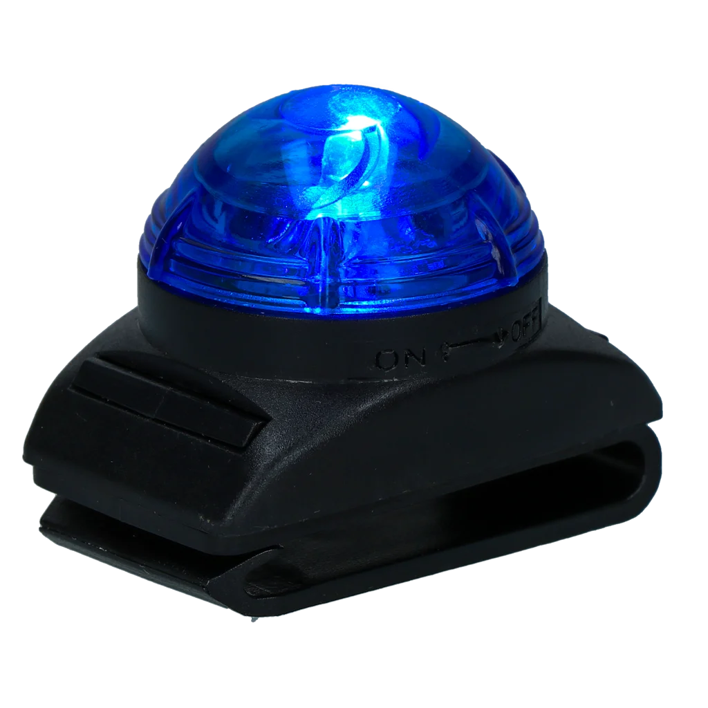Lumină de siguranță pentru zgarda câinelui, albastră, 2 moduri de iluminare – Nightwalk Safety Light - imagine 3