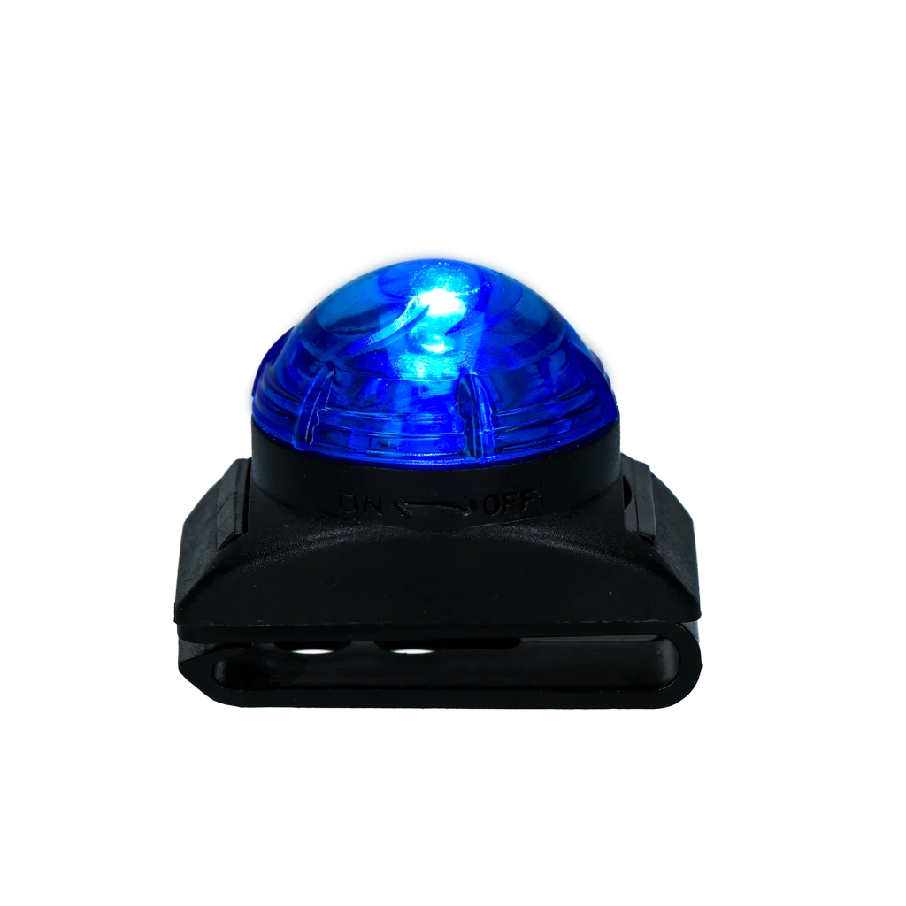 Lumină de siguranță pentru zgarda câinelui, albastră, 2 moduri de iluminare – Nightwalk Safety Light - imagine 4
