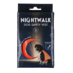 Vestă de siguranță pentru câini, cu detalii reflectorizante și închidere cu arici, portocalie, S – Nightwalk Safety Vest