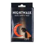 Vestă de vizibilitate pentru câini, cu detalii reflectorizante și închidere cu arici, portocalie, L – Nightwalk Safety Vest