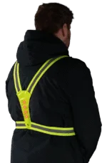 Ham de siguranță cu iluminare LED, reglabil, galben – Nightwalk Human Safety Harness - imagine 4