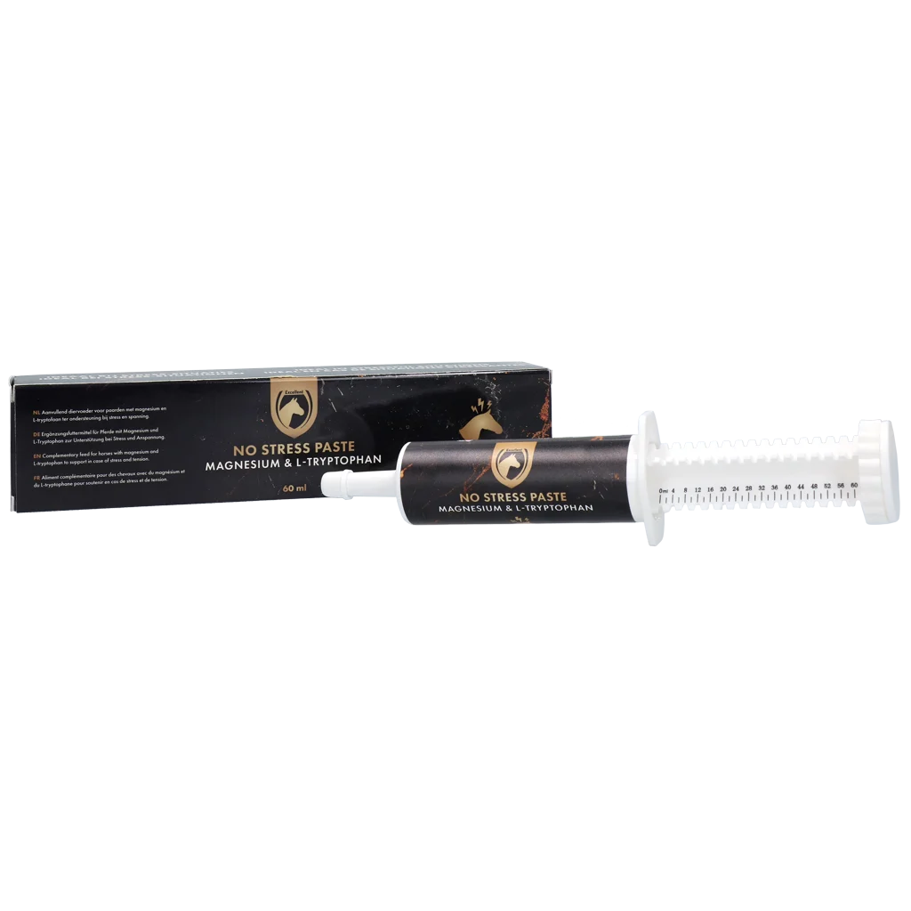 Pastă antistres pentru cai cu L-triptofan și magneziu, 60 ml – Excellent Horse No Stress Paste - imagine 1