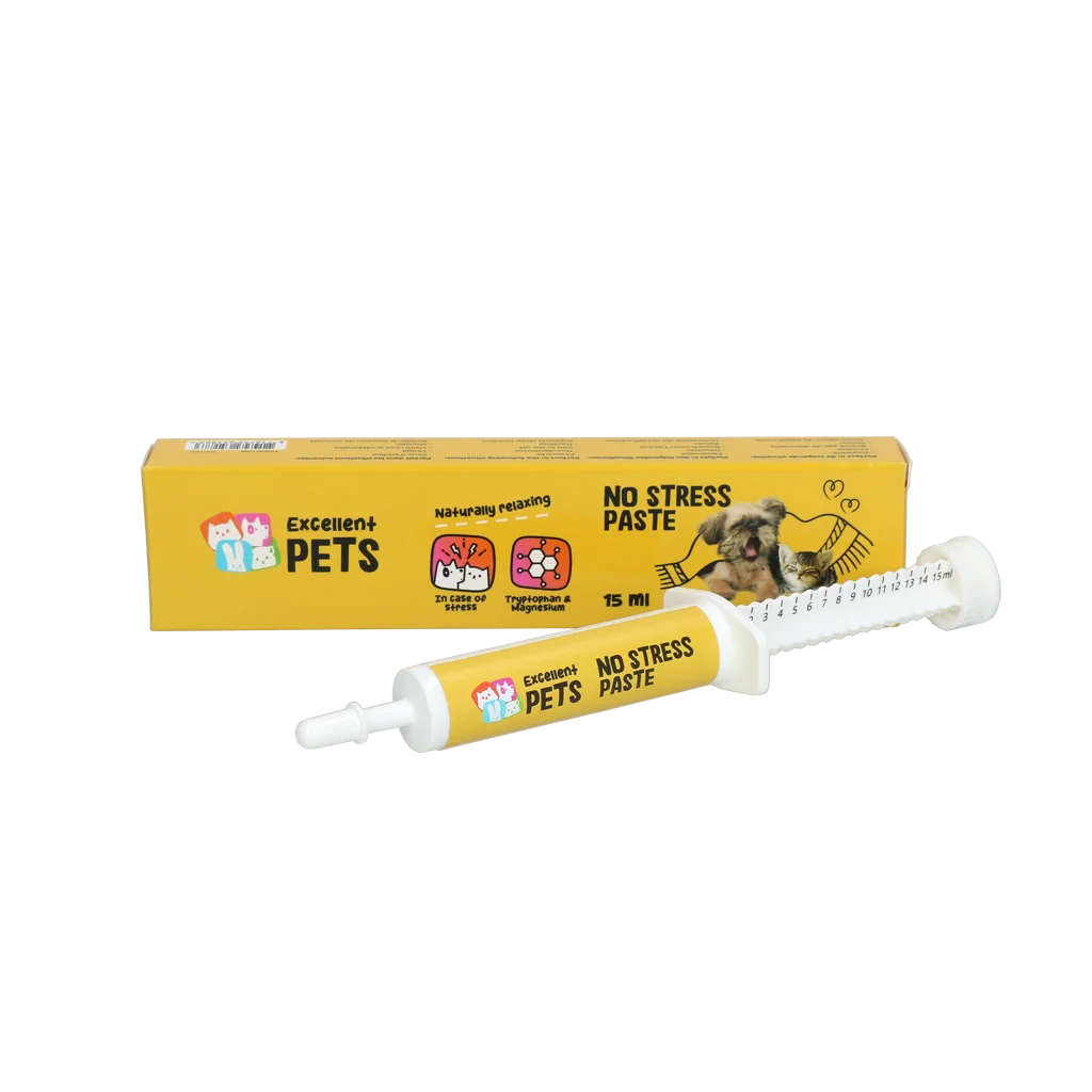 Pastă suplimentară pentru câini și pisici în situații stresante, 15 ml – Excellent Pets No Stress Paste - imagine 1