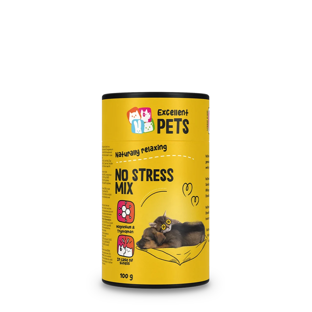 Pulbere suplimentară pentru câini și pisici în situații de stres, 100 g – Excellent Pets No Stress Mix - imagine 1