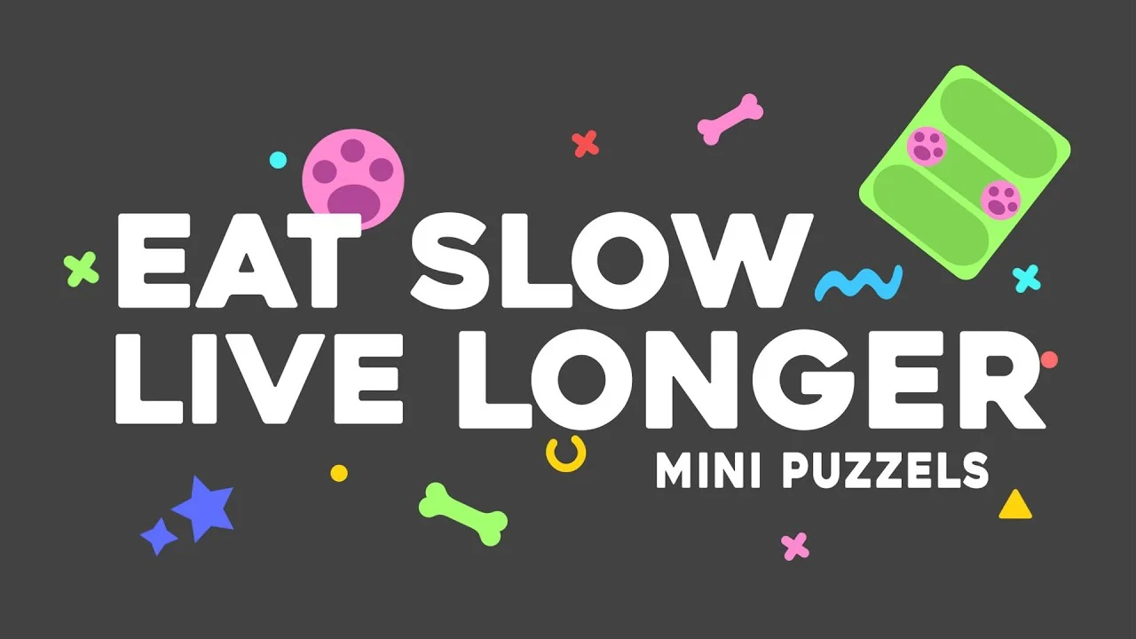 Puzzle pentru câini cu crochete și recompense, 13 x 19 cm – Eat Slow Live Longer Mini Puzzle Lush Jungle - imagine 4