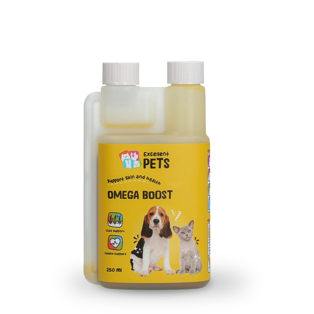 Ulei Omega pentru câini cu uleiuri vegetale, 250 ml – Excellent Pets Omega Boost - imagine 1