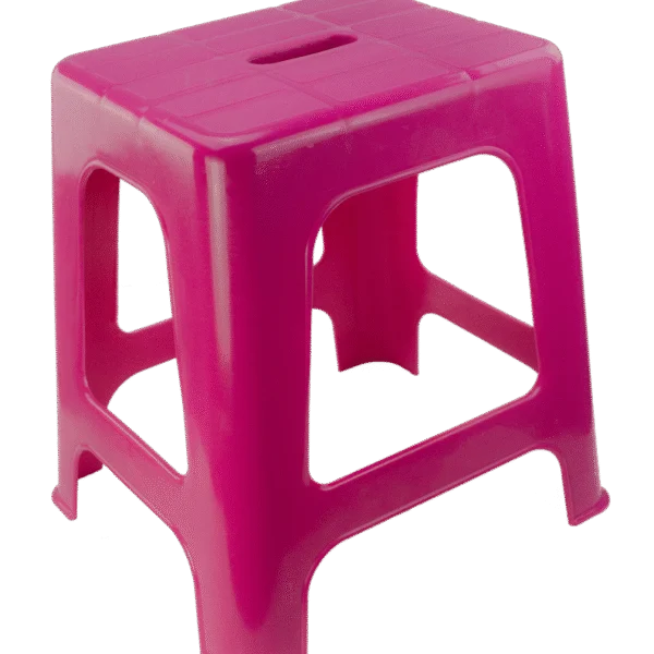 Trepte și scaun cu 1 treaptă, roz, înălțime 41 cm – Vplast