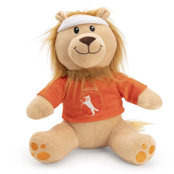 Jucărie de pluș pentru câini, leu, portocaliu, 28 cm – Holland Oranje Leeuw M