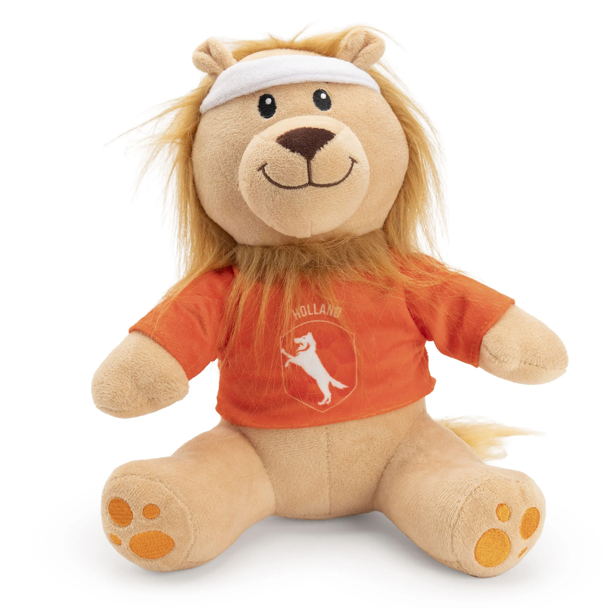 Jucărie de pluș pentru câini, leu, portocaliu, 28 cm – Holland Oranje Leeuw M - imagine 1