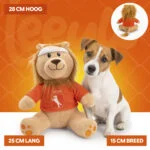 Jucărie de pluș pentru câini, leu, portocaliu, 28 cm – Holland Oranje Leeuw M - imagine 5