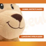 Jucărie de pluș pentru câini, leu, portocaliu, 28 cm – Holland Oranje Leeuw M - imagine 6