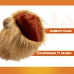Coamă festivă portocalie pentru câini, mărimea S – Coamă portocalie Holland - imagine 3