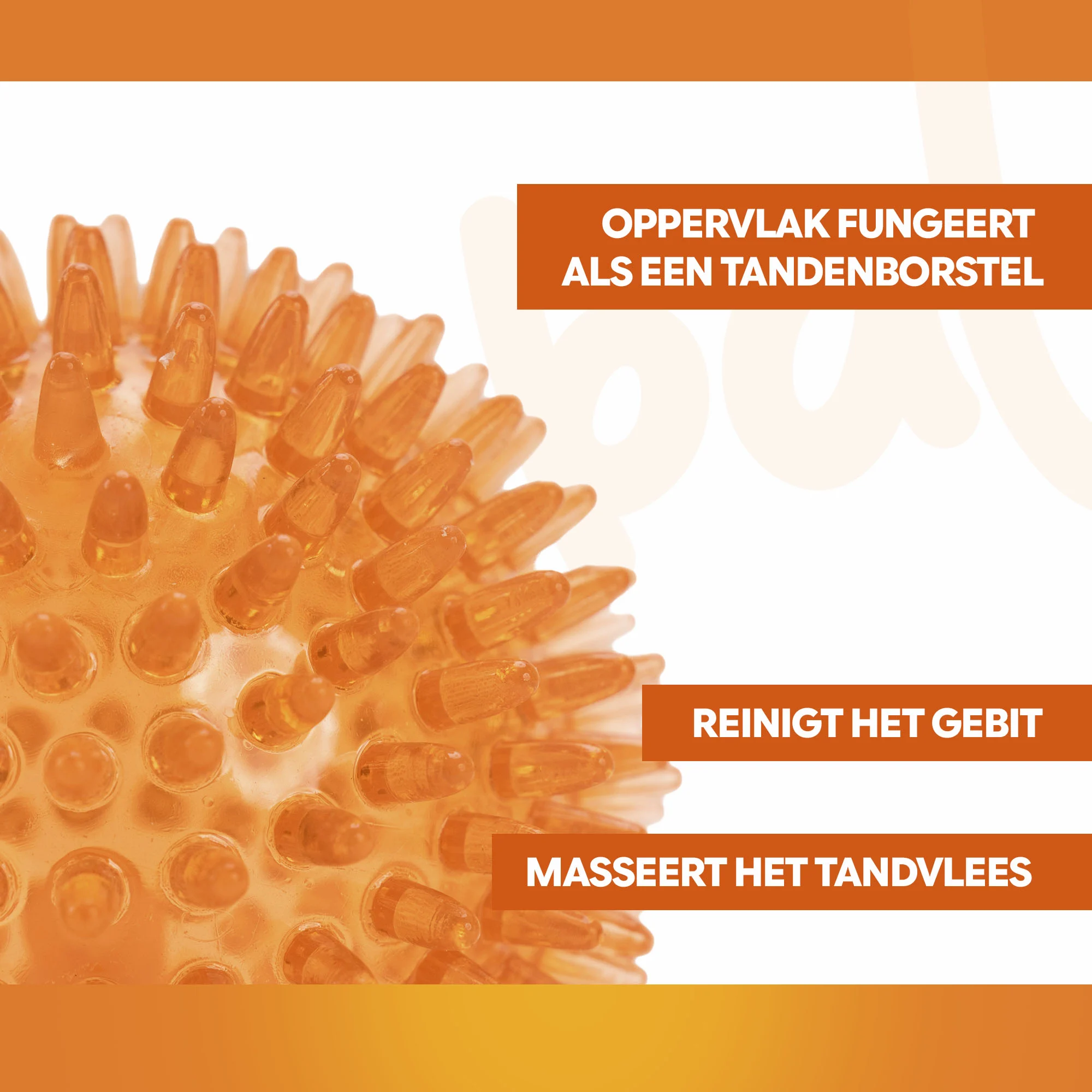 Minge pentru câini cu țepi moi M – Holland Oranje minge arici - imagine 3