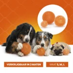 Minge pentru câini cu țepi moi M – Holland Oranje minge arici - imagine 6