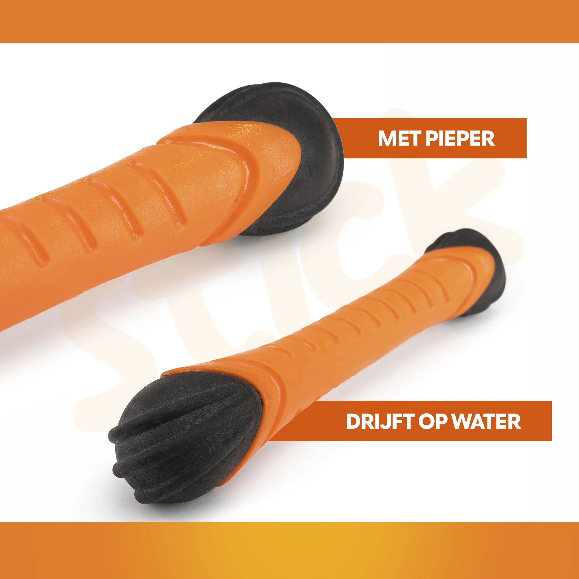 Băț plutitor pentru aport cu piuitoare S 24 cm – Holland Oranje Apporteerstick - imagine 3
