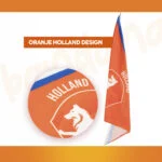 Bandană portocalie pentru câini, mărimea M, de Ziua Regelui – Bandană portocalie Holland - imagine 3