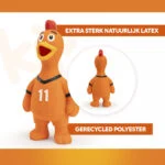 Jucărie pentru câini din latex, în formă de găină, portocalie – Găina Holland WK - imagine 3