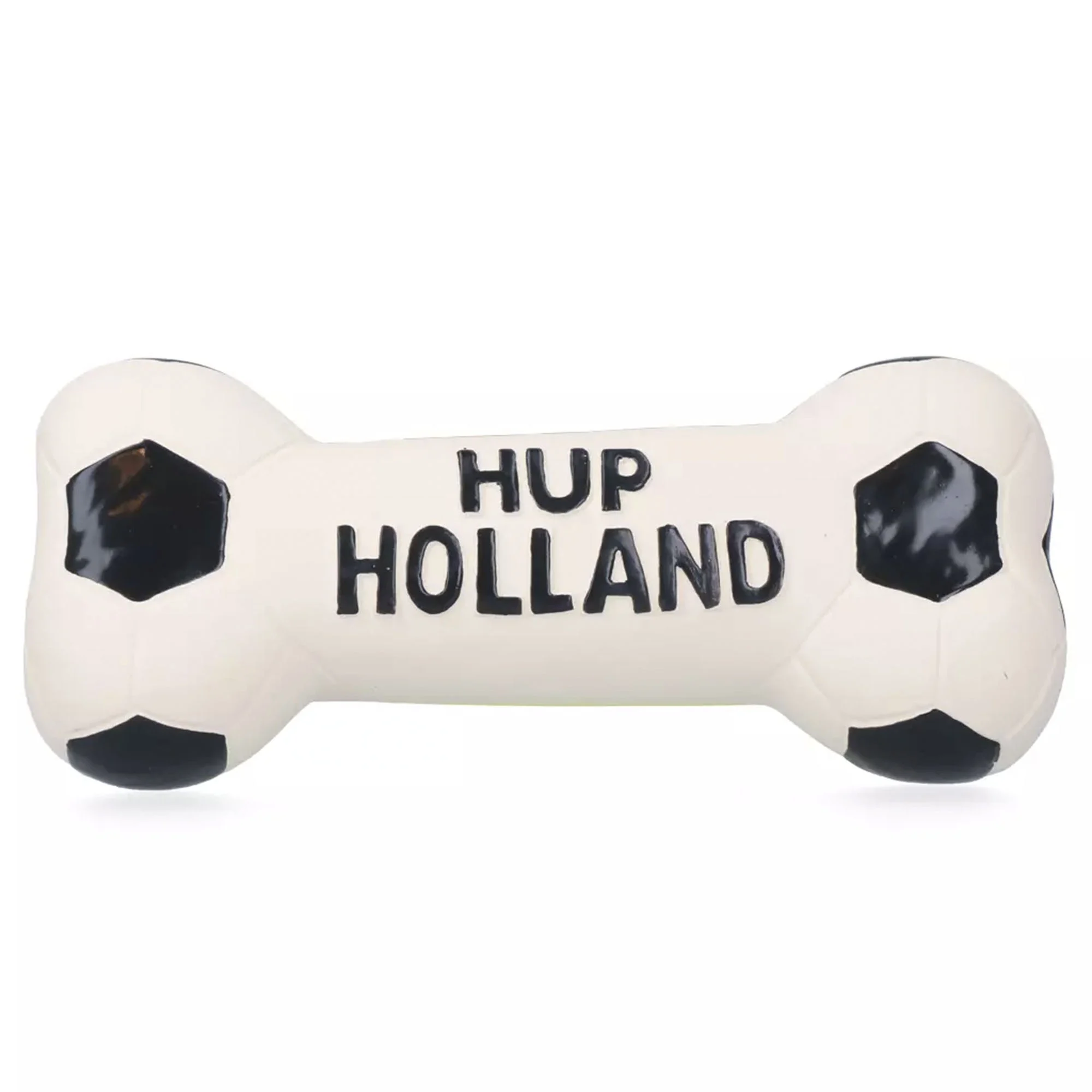 Jucărie pentru câini în formă de os, din latex, portocalie – Holland WK Bot - imagine 1
