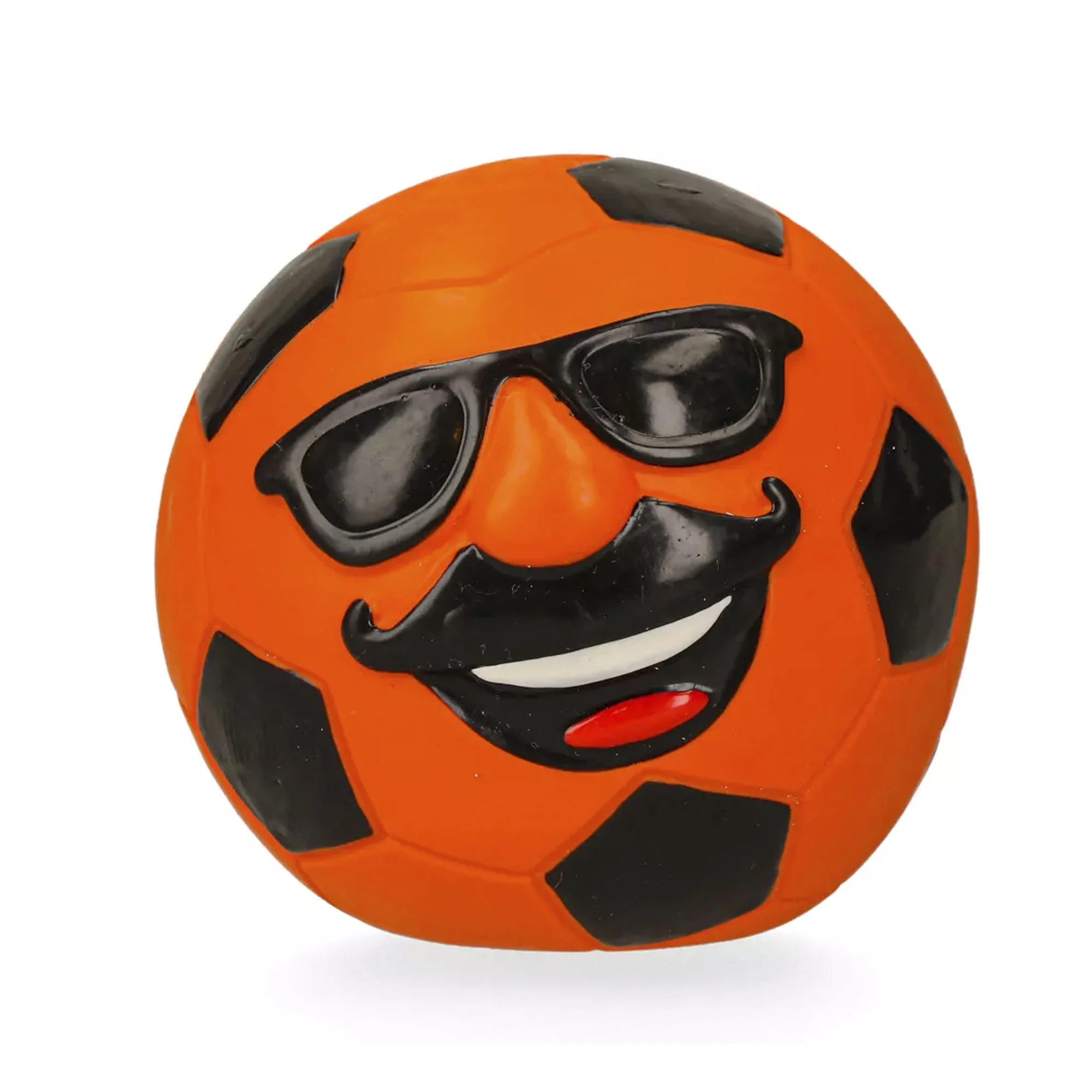 Jucărie pentru câini din latex cu piuitoare, portocalie, L – Holland Mr. Dutch - imagine 1