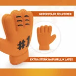 Jucărie pentru câini în formă de mănușă, din latex, portocalie – Holland WK Handschoen - imagine 3
