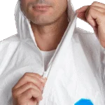 Combinezon de unică folosință cu glugă, mărimea L – Tyvek Classic Xpert