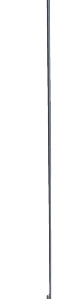 Stâlp de poartă din oțel elastic, cu buclă, alb, 110 cm – ZoneGuard