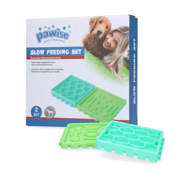 Set de boluri antiînfulecare cu ventuze – Pawise Slow Feeding Set