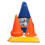 Set de agility pentru câini cu 6 conuri și 3 bare – Pawise Dog Agility Training Set