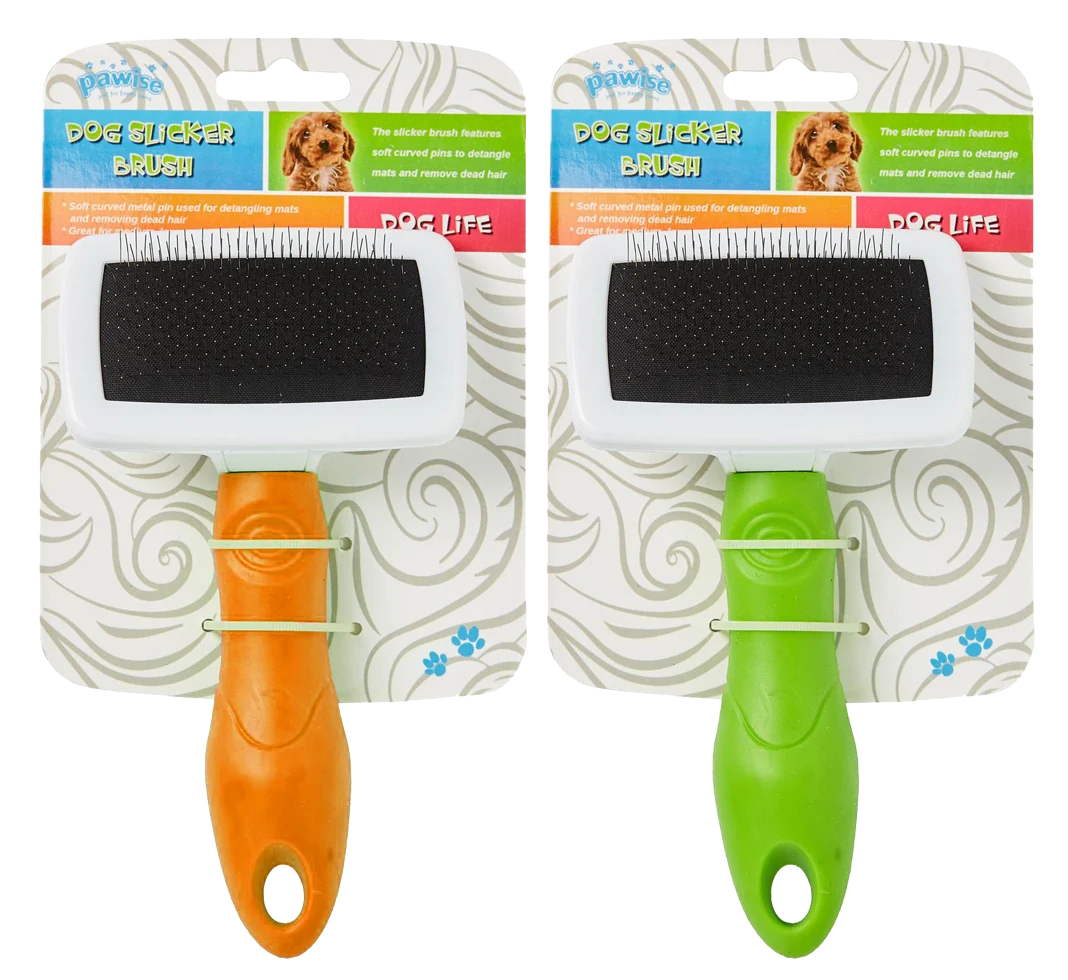Perie slicker pentru câini, cu ace moi, 11 cm – Pawise Dog Slicker Brush M - imagine 1