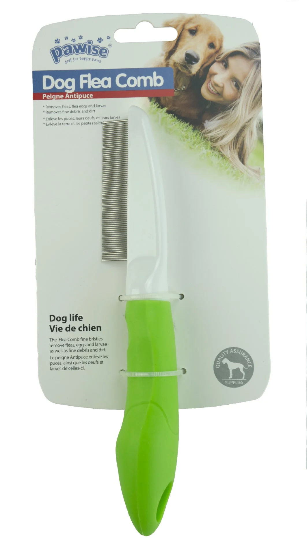 Pieptene antiparazitar pentru câini, cu 70 de dinți, 21 cm – Pawise Dog Flea Comb - imagine 3