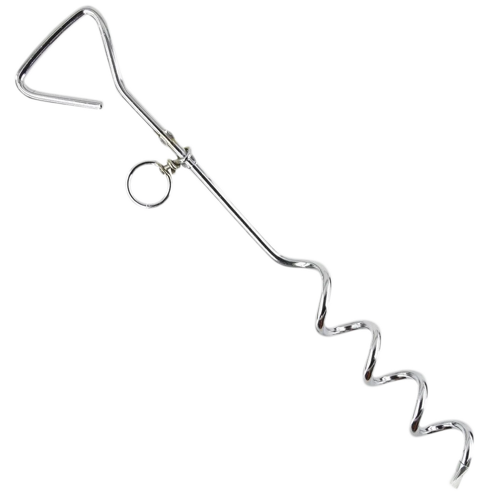 Țăruș de ancorare spiralat pentru lesă de câine, 8 mm x 40 cm – Pawise - imagine 1