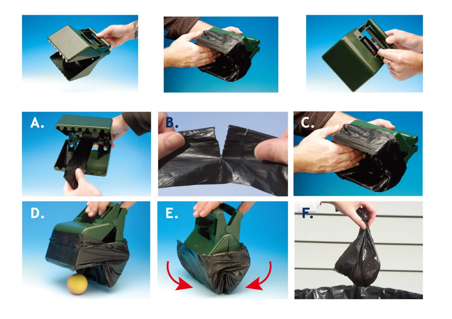 Făraș pentru dejecții canine, pentru iarbă și trotuar, cu 12 pungi, 13,6 x 19 cm – Pawise Waste Scooper - imagine 1