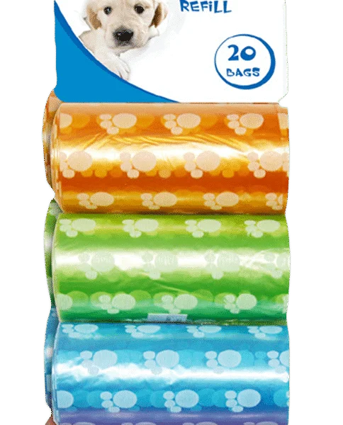 Rezerve de pungi pentru dejecții canine, 8 role a câte 20 de bucăți – Pawise Refill Poop Bag 8-pack