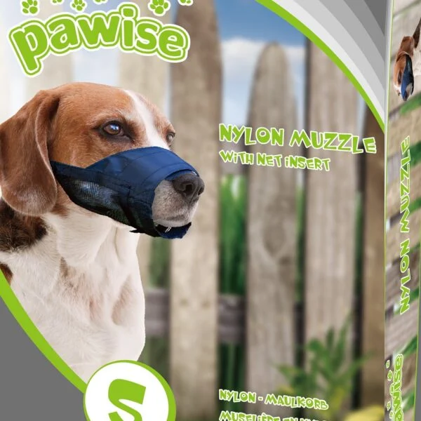 Botniță pentru câini din nailon, reglabilă, mărimea M – Pawise Adjustable Nylon Muzzle M