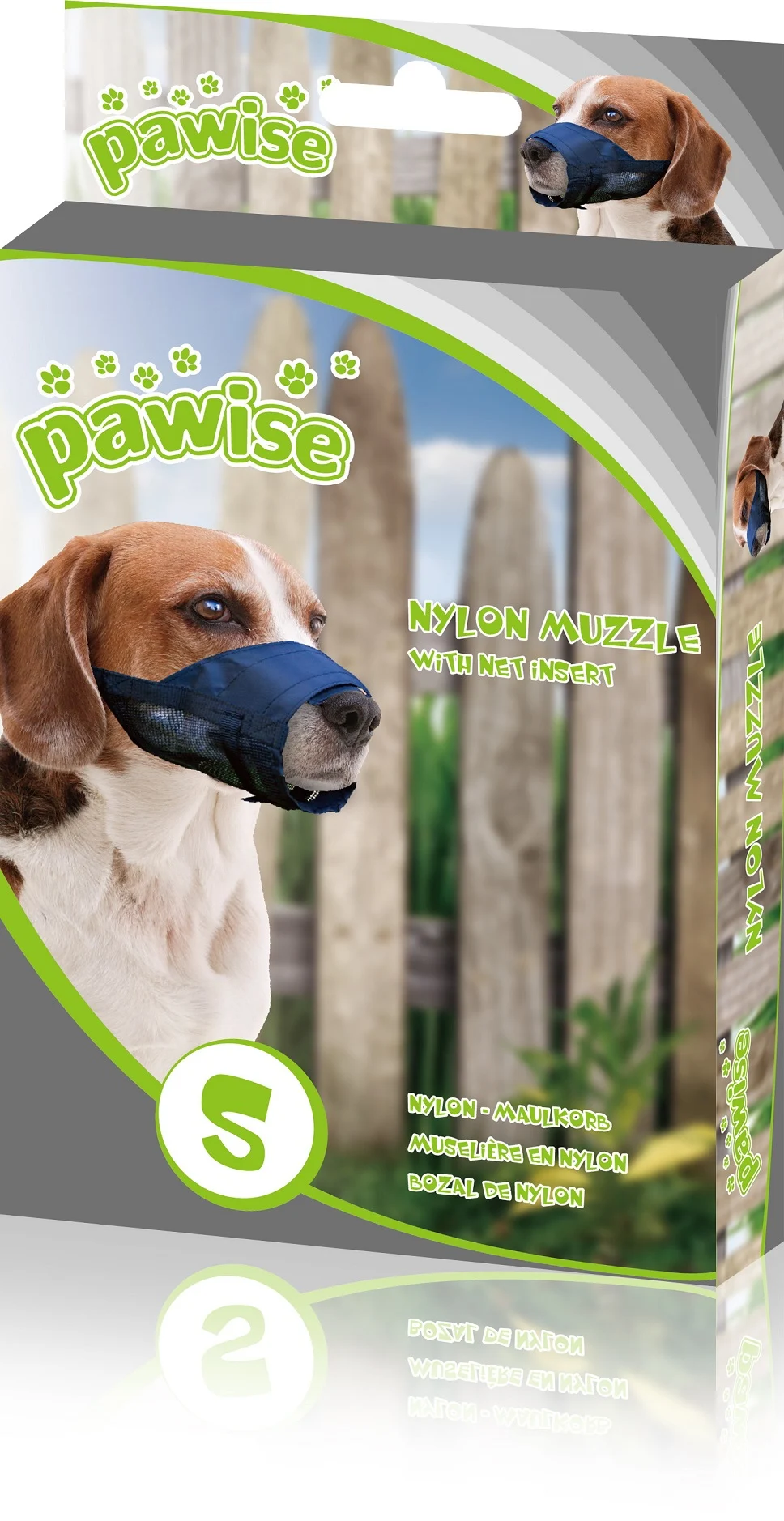Botniță pentru câini din nailon, reglabilă, mărimea M – Pawise Adjustable Nylon Muzzle M - imagine 1